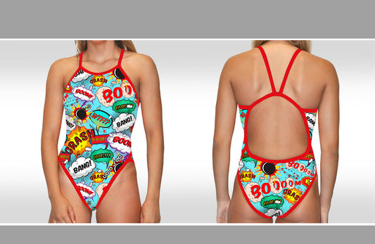 Pop-Art-Badeanzug für Damen